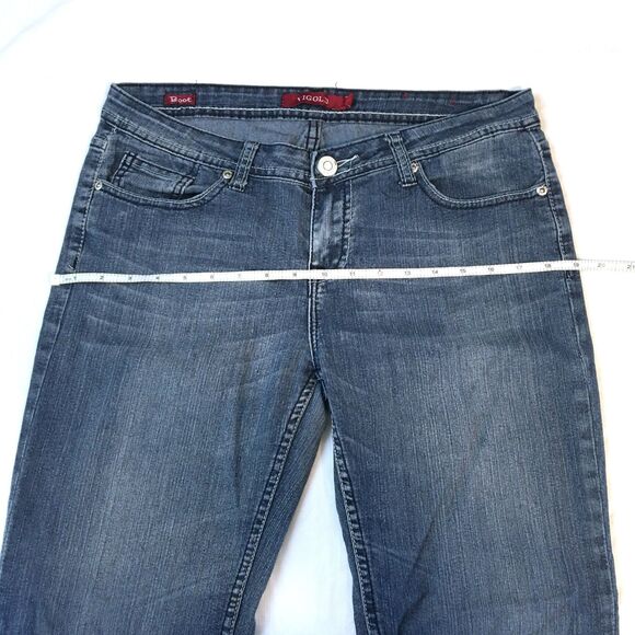 VIGOLD Low-Rise MEDIUM-Wash Bootcut Women's Jeans, Size 9 - Picture 6 of 9